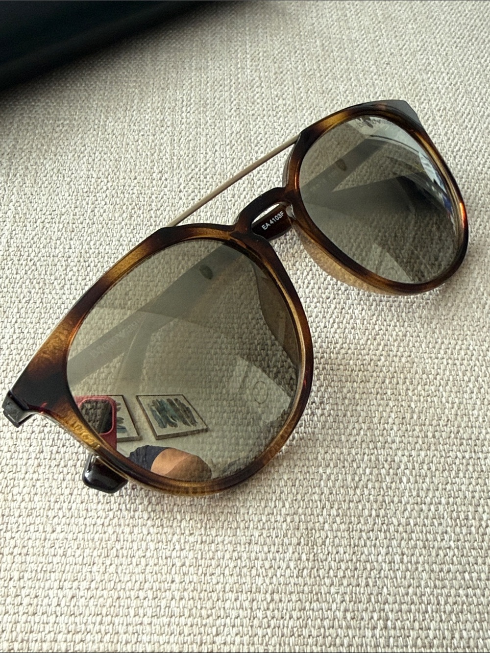 Emporio Armani Tortoiseshell Frame Sunglasses